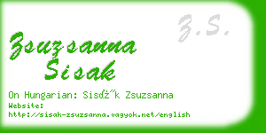 zsuzsanna sisak business card